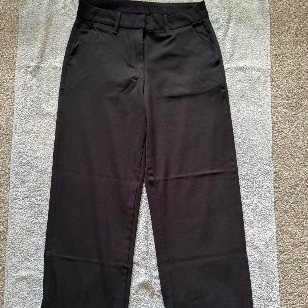 AE Stretch High-Waisted Stovepipe Ankle Trouser